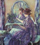 Robert Reid The Violet Kimino oil on canvas